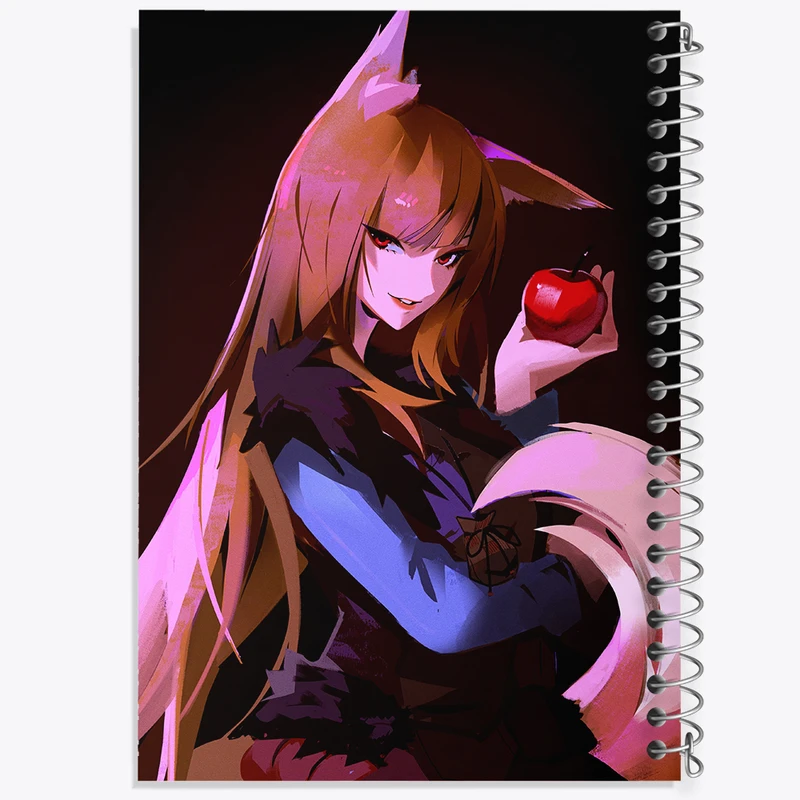 دفتر نت موسیقی 50 برگ خندالو مدل هولو انیمه ادویه و گرگ کد 36099