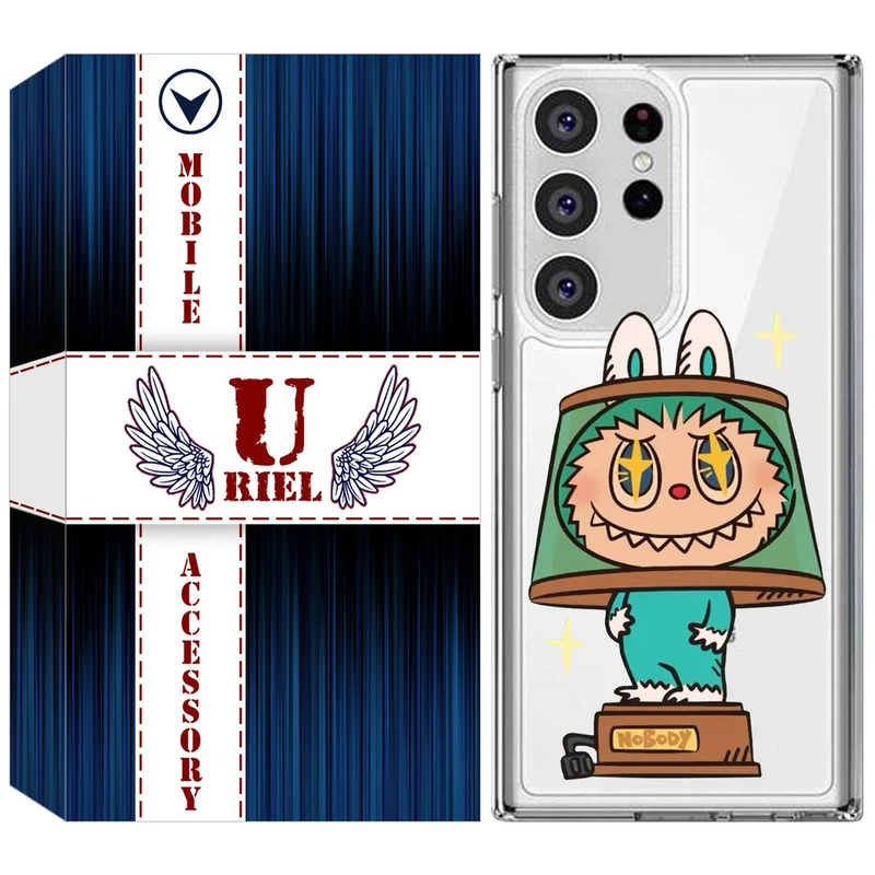 کاور یوریل قاب مدل Clear کد 126 طرح لبوبو Labubu مناسب برای گوشی موبایل سامسونگ Galaxy S23 Ultra