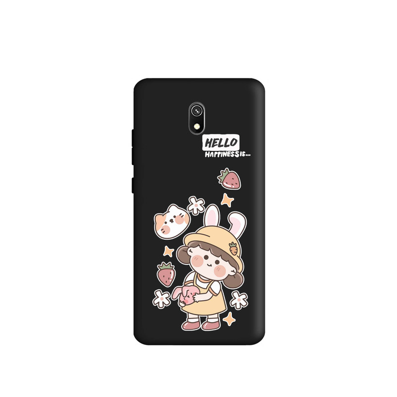 کاور طرح دختر و گربه کد m2706 مناسب برای گوشی موبایل شیائومی Redmi 8A