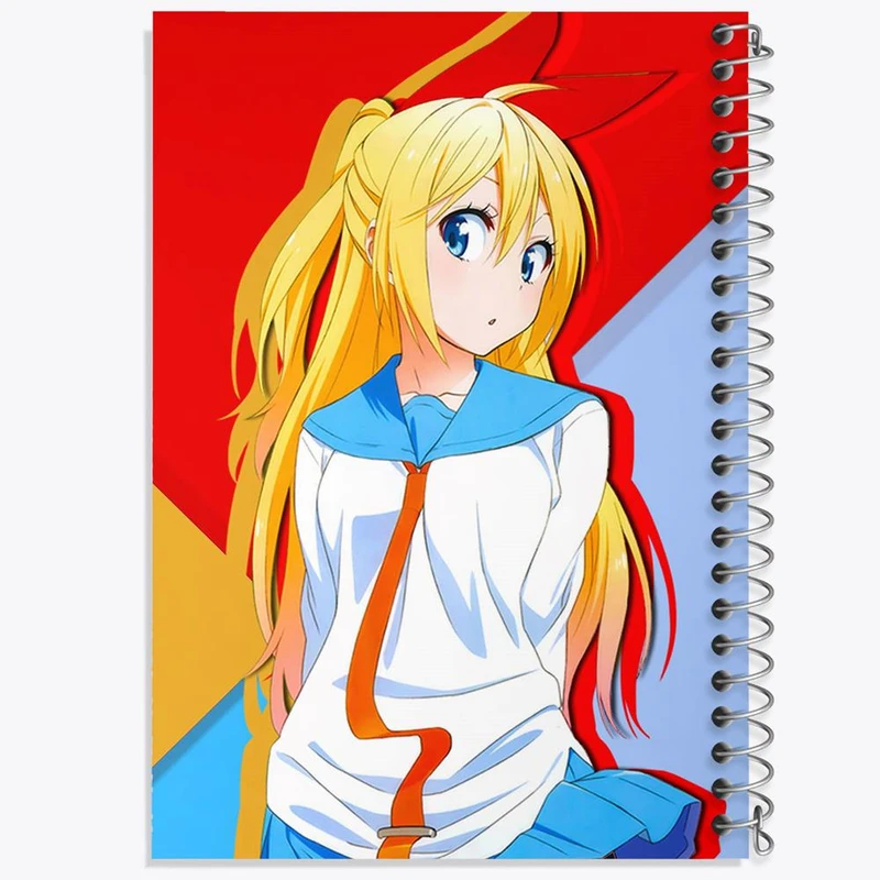 دفتر مشق 50 برگ خندالو مدل انیمه عشق دروغین کد 17190