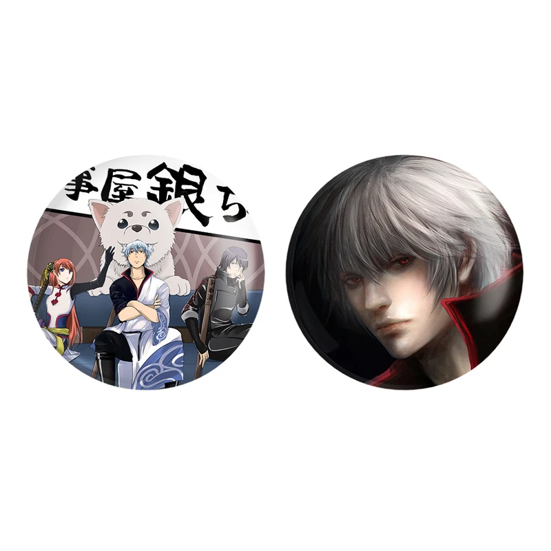 مگنت خندالو طرح شینسوکه و گینتوکی و کاگویا انیمه گینتاما کد 1295512961 مجموعه 2 عددی