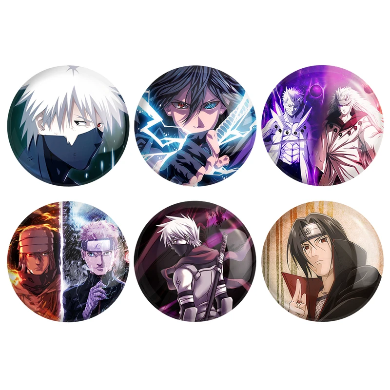 مگنت خندالو مدل انیمه ناروتو Naruto کد 440A مجموعه 6 عددی