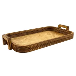 سینی مدل دسته دار چوبی کد SN053