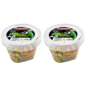 پاستیل شکری ترش میوه ای پیچی مارابو - 180 گرم بسته 2 عددی