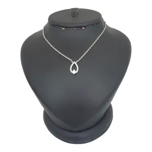گردنبند نقره زنانه ترمه ۱ مدل اشک کد smed 1051