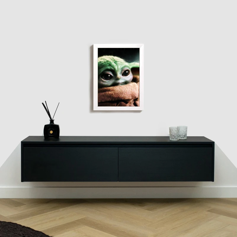 تابلو مدل فیلم جنگ ستارگان بیبی یودا starwars baby yoda W313