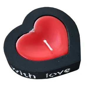 شمع طرح قلب