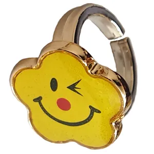 انگشتر دخترانه طرح استیکر کد 03