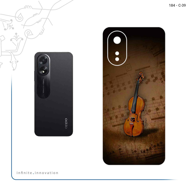 برچسب پوششی ماهوت مدل Violin_Instrument مناسب برای گوشی موبایل اپو A38