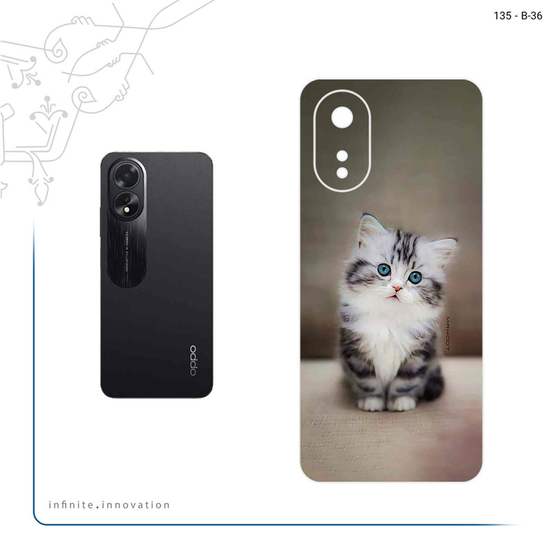 برچسب پوششی ماهوت مدل Cat_2 مناسب برای گوشی موبایل اپو A38