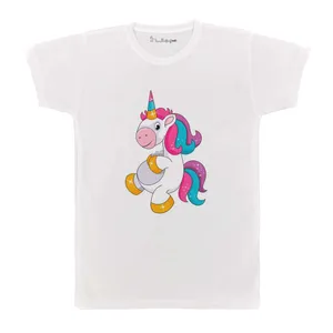 تی شرت بچگانه پرمانه طرح یونیکورن کد pmt.3342