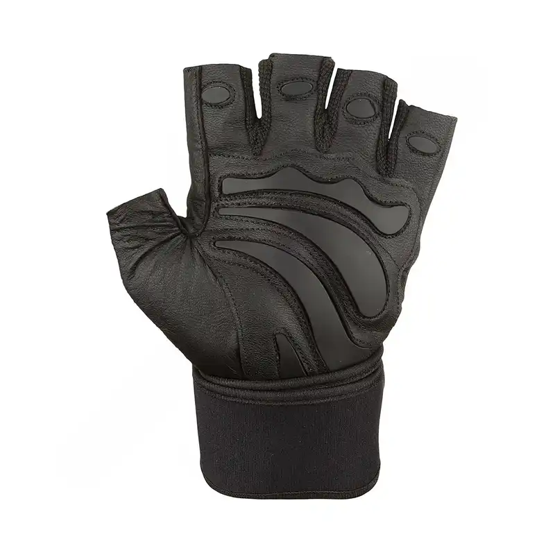 دستکش بدنسازی مدل نیمه انگشتی مچ بند دار  NK-8130