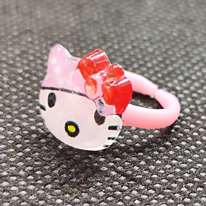 انگشتر دخترانه طرح کیتی کد 22