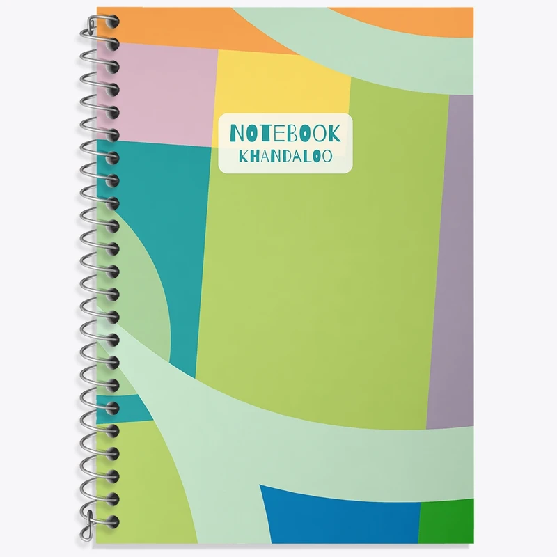 دفتر زبان 50 برگ خندالو مدل دو خط طرح فانتزی کد N812