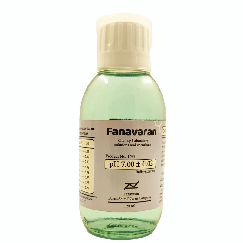 محلول بافر کالیبراسیون pH متر فناوران کد pH 7.00 حجم 120 میلی لیتر