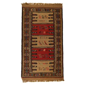 گلیم دستبافت دومتری کد 140480