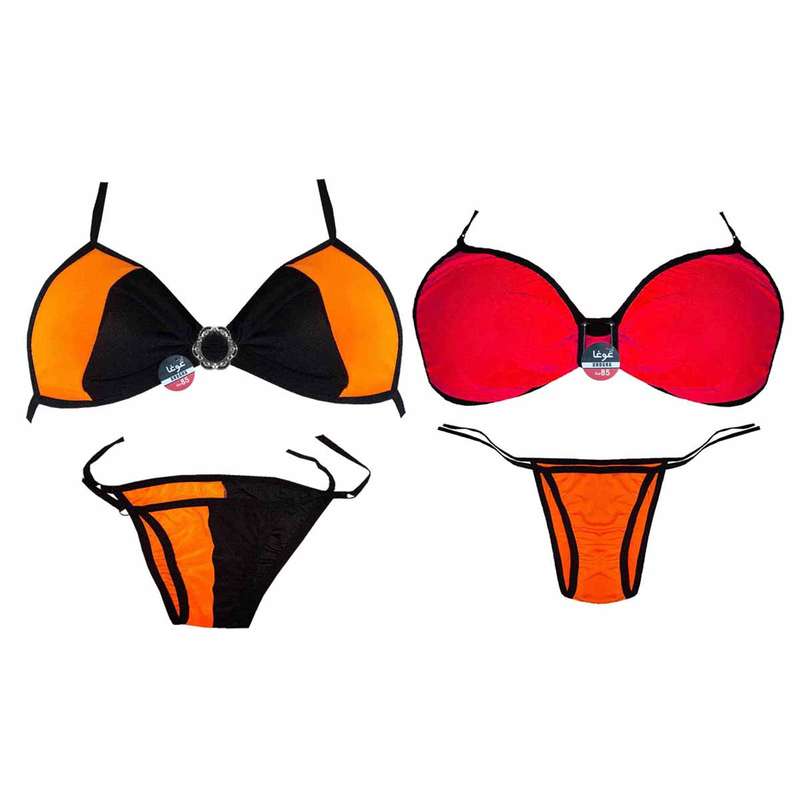 ست شورت و سوتین زنانه غوغا مدل Oid-073 مجموعه 2 عددی