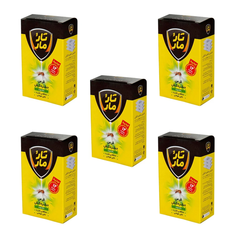 قرص حشره کش تار و مار مدل New-5 بسته 5 عددی