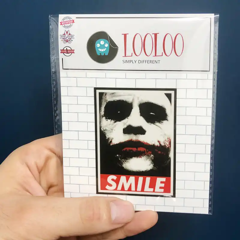 استیکر تزئینی موبایل و تبلت لولو مدل  SMILE جوکر کد 274