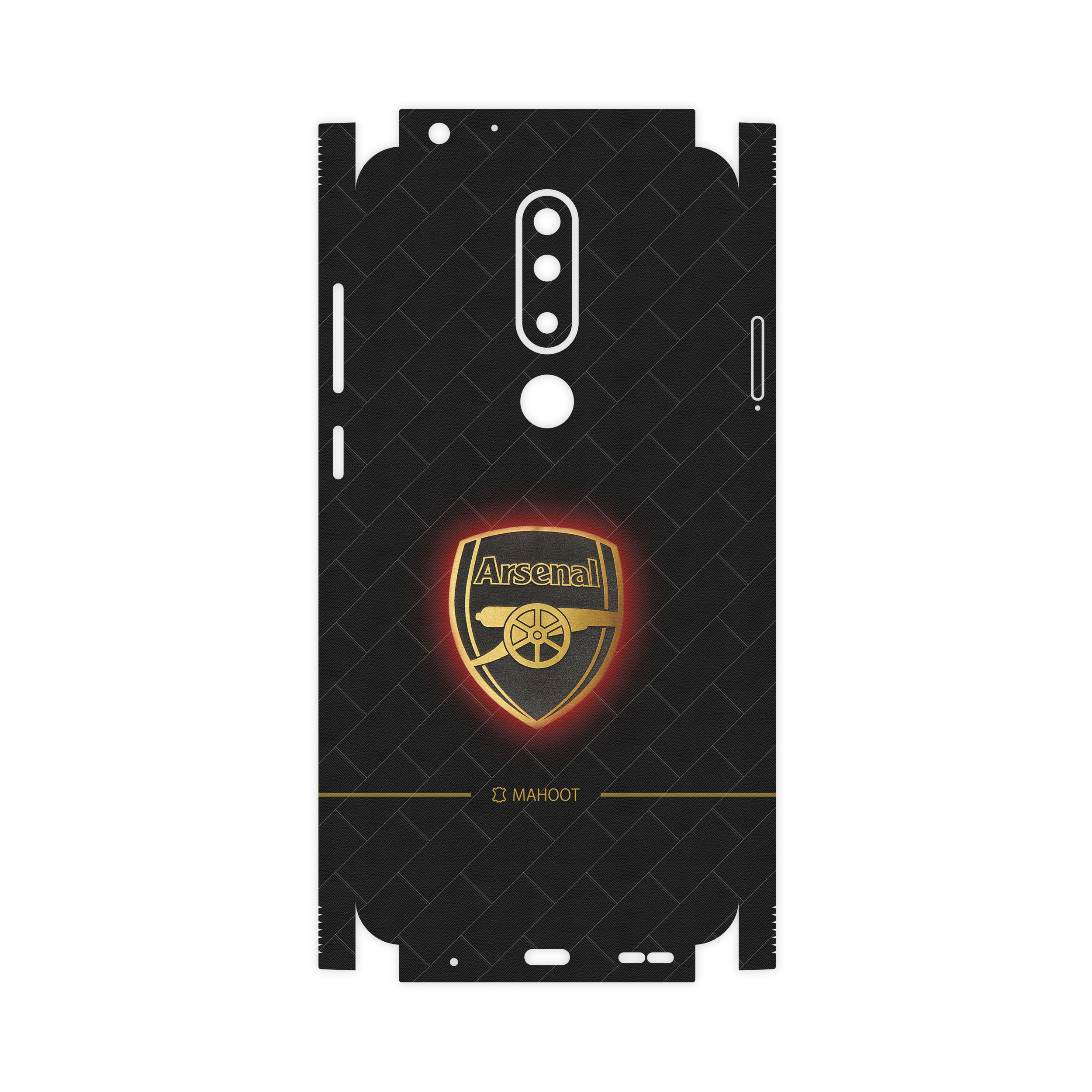 برچسب پوششی ماهوت مدل Arsenal-FC-FullSkin  مناسب برای گوشی موبایل نوکیا 5.1 Plus