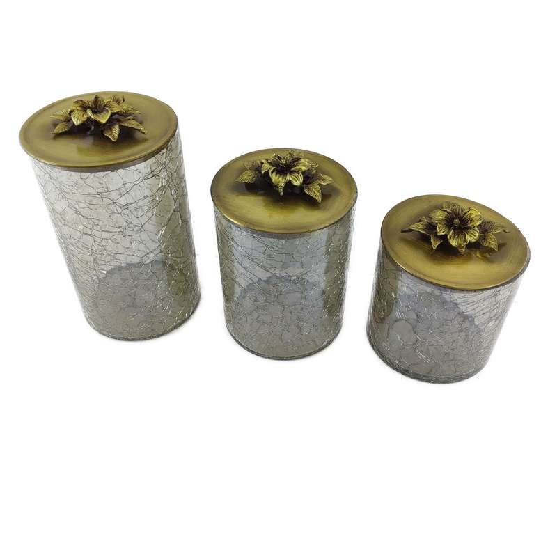بانکه مدل درب گل ارکیده مجموعه 3 عددی