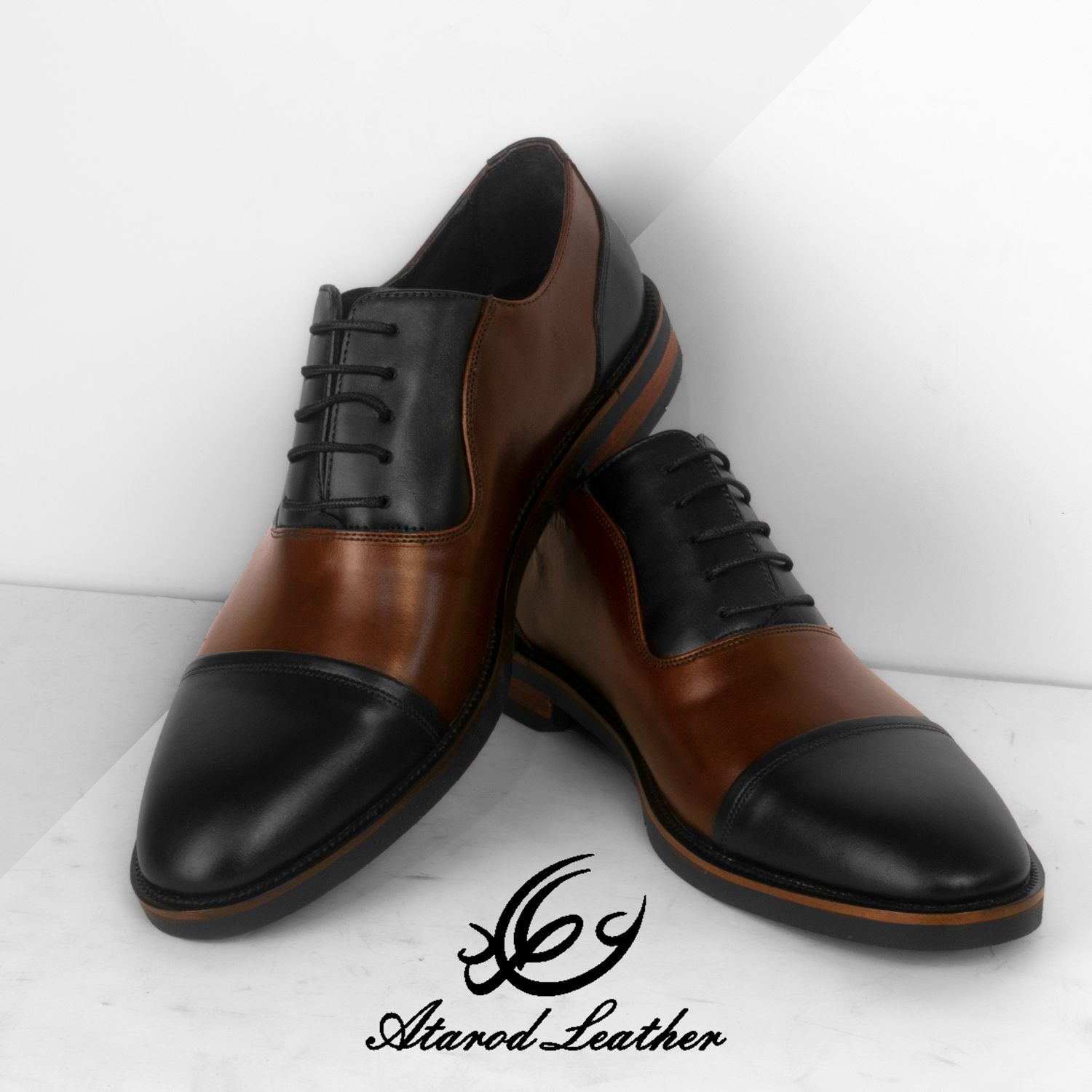 کفش مردانه چرم عطارد مدل چرم طبیعی کد SH19 -  - 8