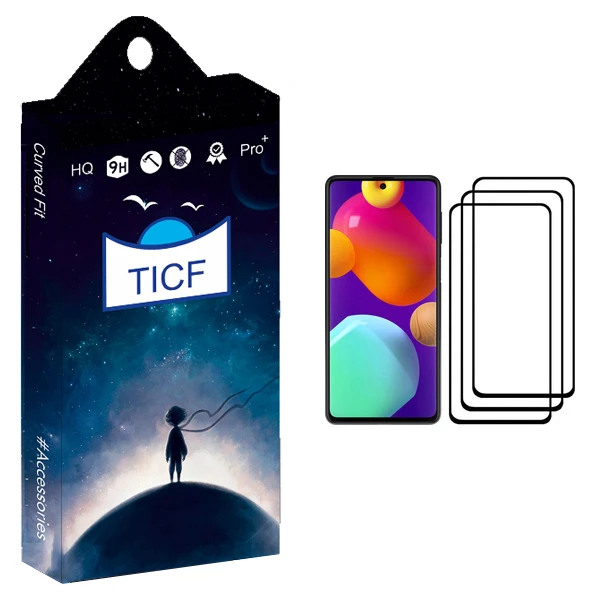 محافظ صفحه نمایش تی ای سی اف مدل +HD مناسب برای گوشی موبایل سامسونگ Galaxy M62 بسته سه عددی
