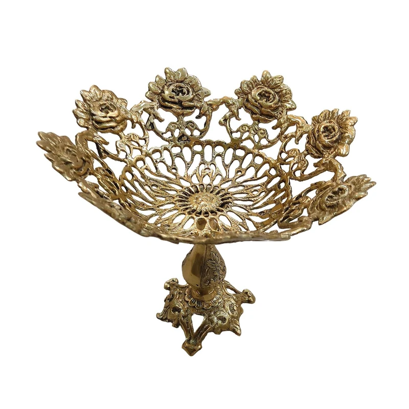 عکس شماره 3 : میوه خوری برنزی مدل گل رز کد a108