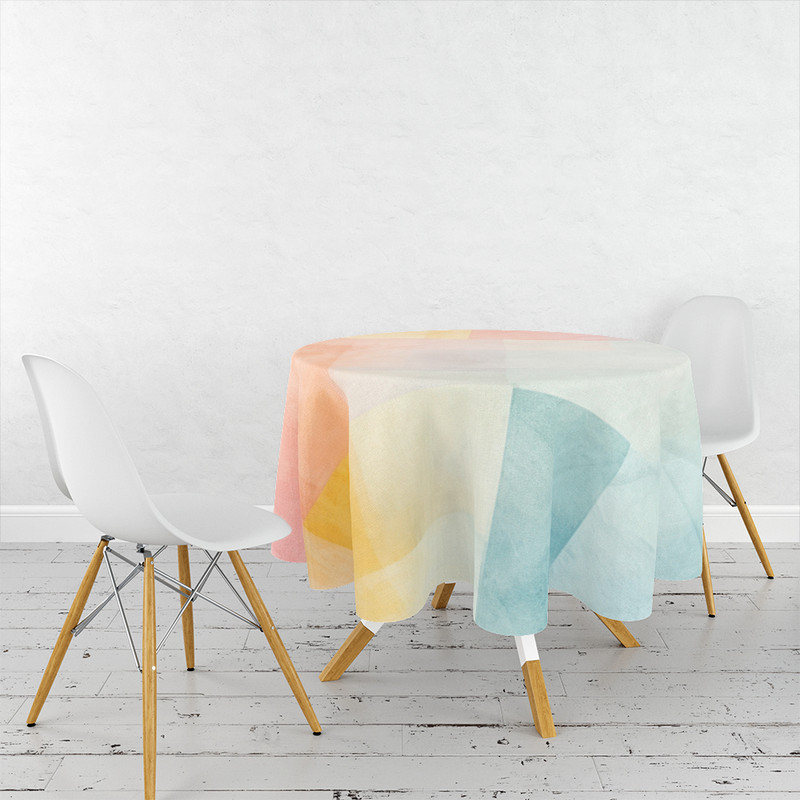 رومیزی طرح چهارخانه مدل D-0086