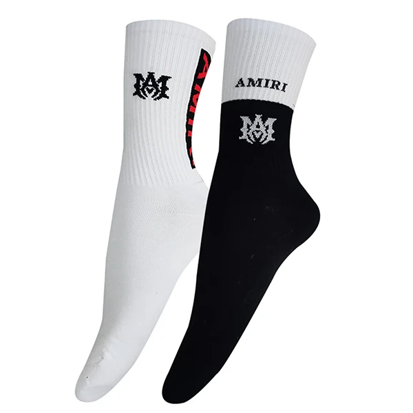 جوراب ساق بلند ورزشی مردانه تن پوش هنگامه مدل پنبه کش اسپرت رینگی کد A11 مجموعه 2 عددی