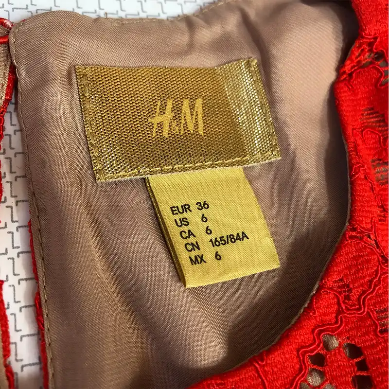 پیراهن زنانه اچ اند ام مدل تمام گیپور کد 0601005