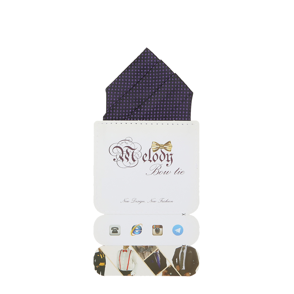 دستمال جیب مردانه ملودی مدل PS5106MSGprpl