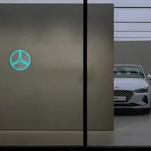 چراغ دیواری نئون دیزاین طرح Benz_TBL