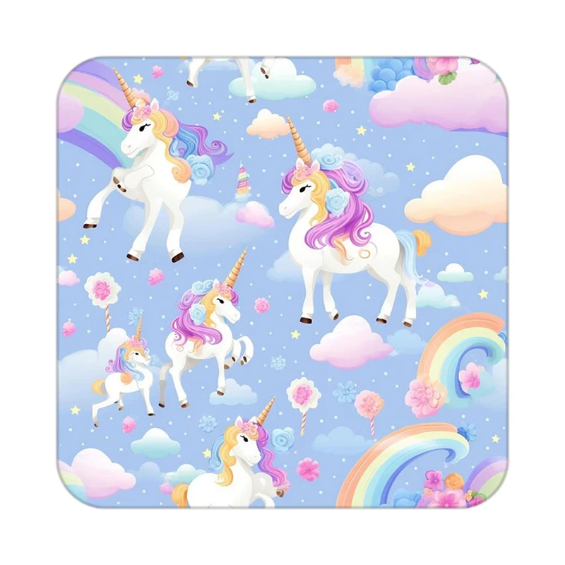 زیر لیوانی کاکتی طرح اسب تک شاخ و یونیکورن مدل mp31837