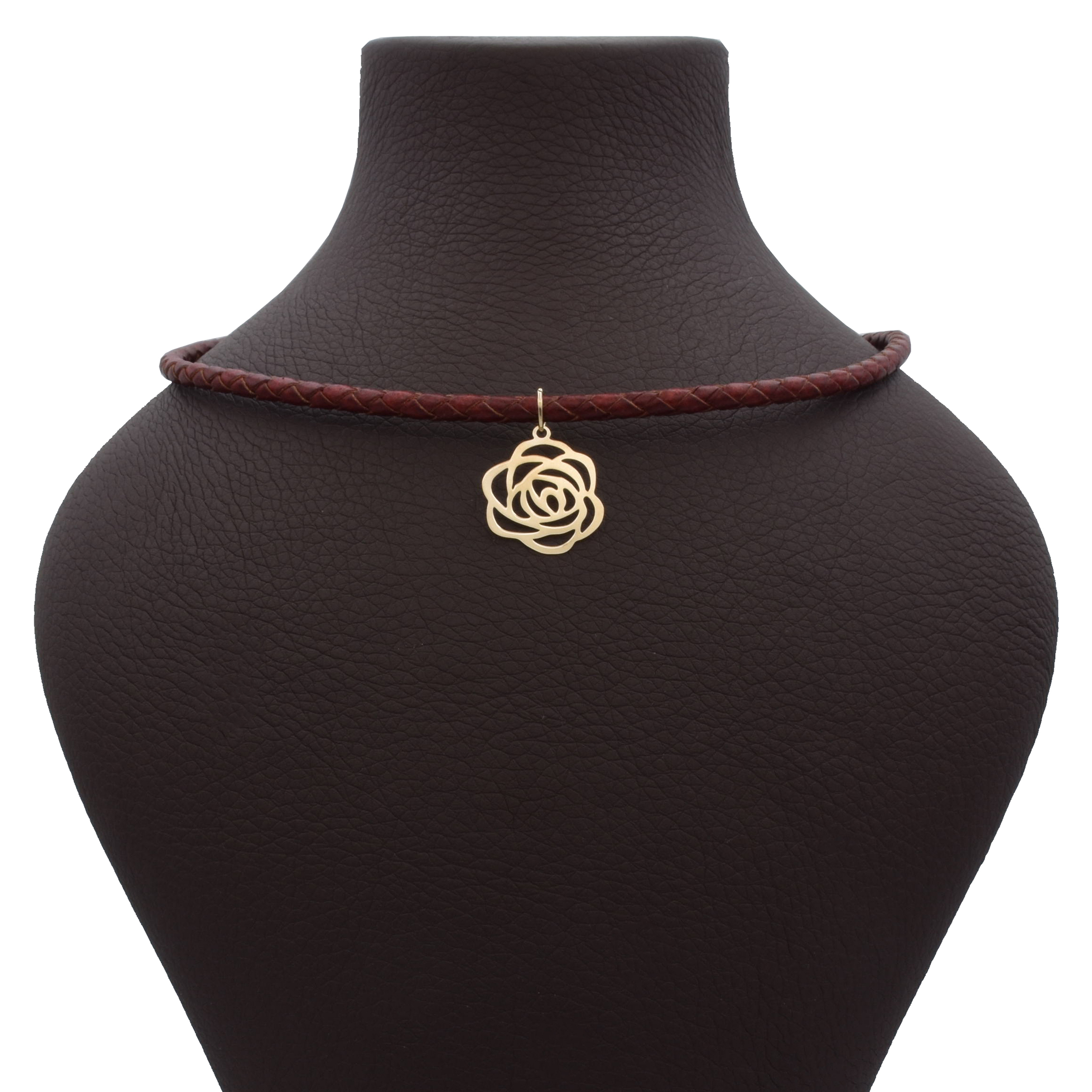 گردنبند طلا 18 عیار زنانه الن نار مدل گل رز ELN9833374