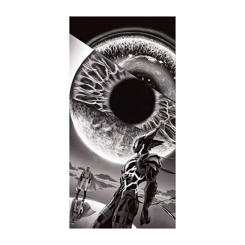 استیکر لپ تاپ و موبایل مدل انیمه طرح مرد تک مشتی سایتاما One Punch Man کد 1364