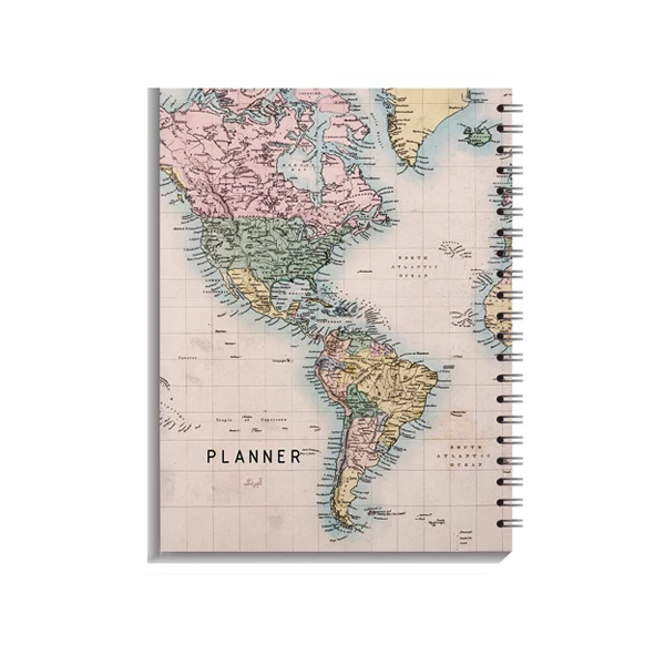 دفتر برنامه ریزی 80 برگ آبرنگ طرح اطلس کد 004