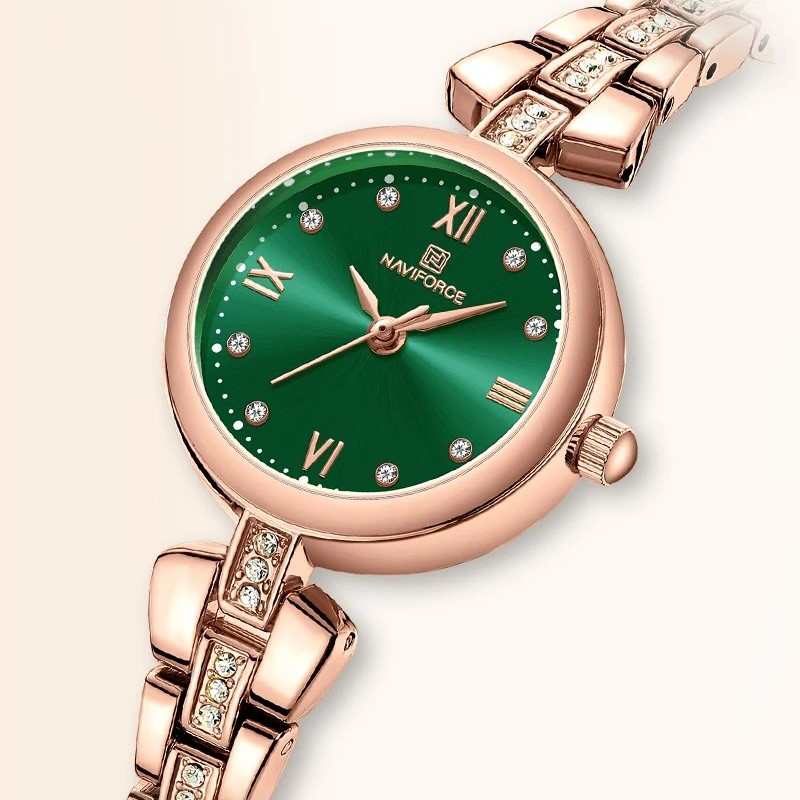 ساعت مچی عقربه ای زنانه نیوی فورس مدل NF5034RGGN