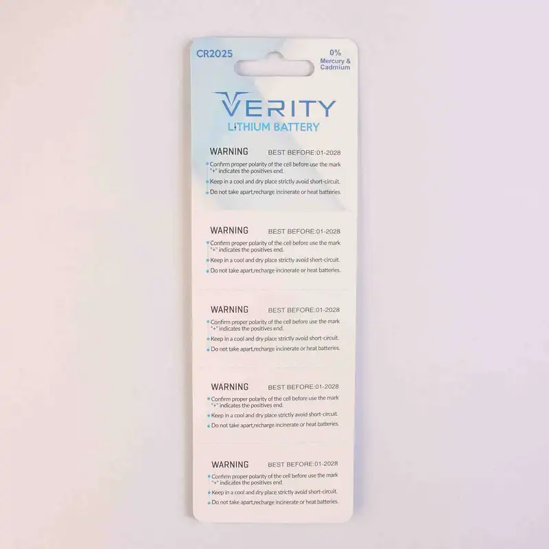 باتری سکه ای وریتی مدل CR 2025 بسته پنج عددی