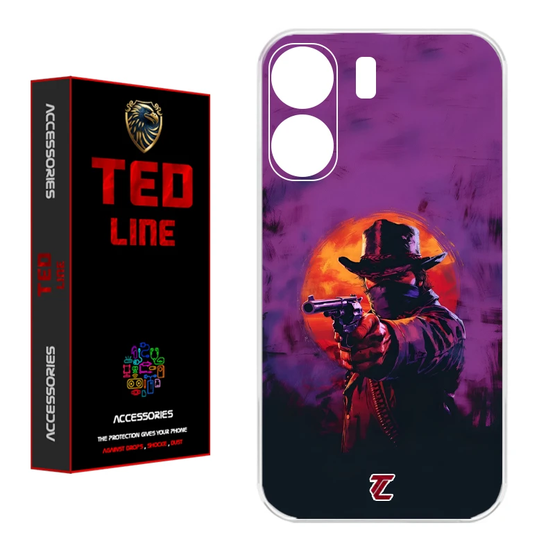 کاور تدلاین طرح رد دد ریدمپشن کد 1195 مناسب برای گوشی موبایل شیائومی Redmi 13C / Poco C65