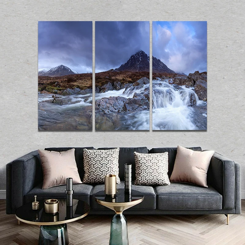 تابلو شاسی مدل آبشار کوهستان کد RA35-0097 مجموعه 3 عددی