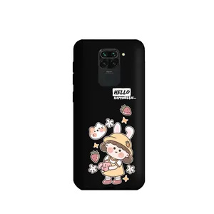 کاور طرح دختر و گربه کد m2906 مناسب برای گوشی موبایل شیائومی Redmi Note 9 / Redmi 10X 4G