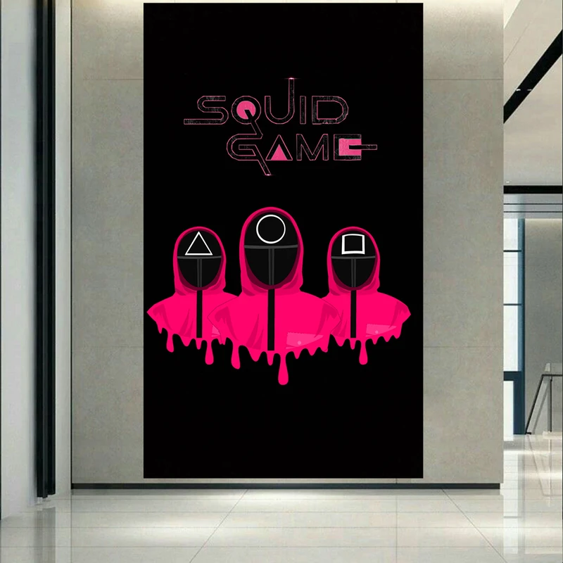 تابلو شاسی طرح Squid Game مدل نگهبانان کد AR598