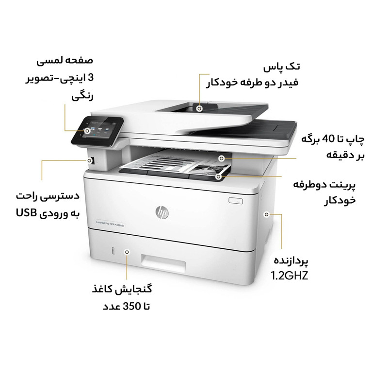پرینتر چندکاره لیزری اچ پی مدل HP LaserJet Pro MFP M426fdn