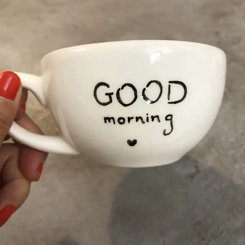 فنجان سرامیکی طرح صبح بخیر