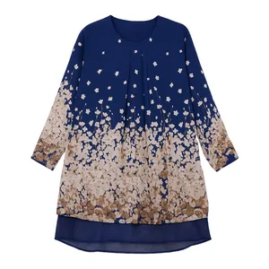 تونیک آستین سه ربع زنانه مدل دشت خیال