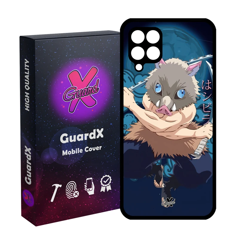 کاور گارد ایکس طرح شیطان کش انیمه مدل Glass10560 مناسب برای گوشی موبایل سامسونگ Galaxy A12/M12/F12