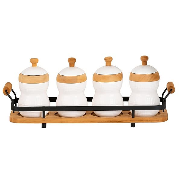 ست جا ادویه 5 پارچه ریور مدل کمر باریک کد TP4907