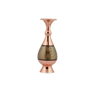 گلدان خاتم کاری طرح شالدار مدل M20