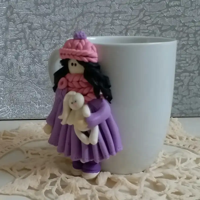 ماگ مدل دختر عروسکی L998